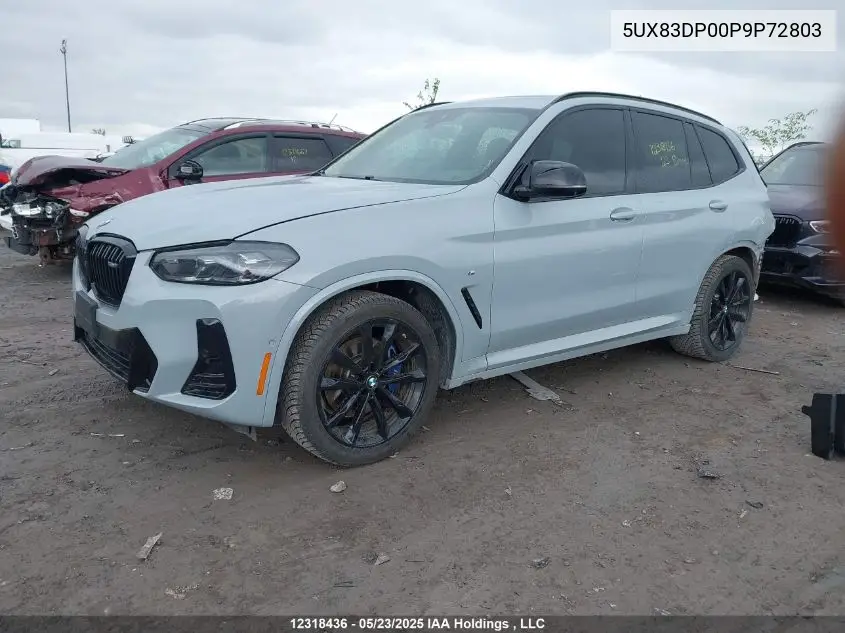 2023 BMW X3 M40I VIN: 5UX83DP00P9P72803 Lot: 12318436