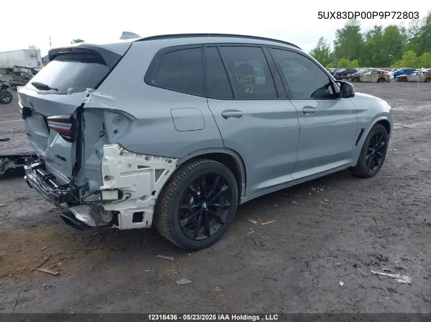2023 BMW X3 M40I VIN: 5UX83DP00P9P72803 Lot: 12318436