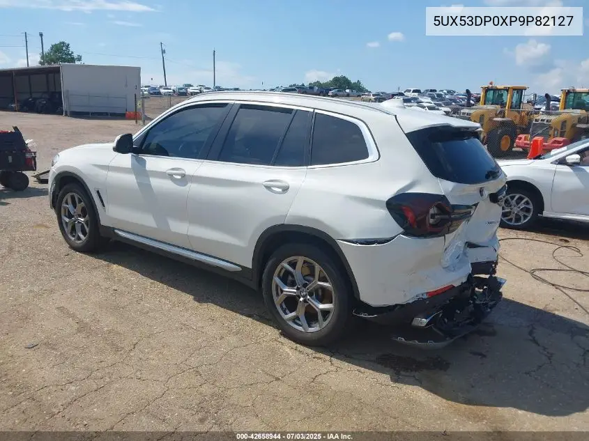 2023 BMW X3 xDrive30I VIN: 5UX53DP0XP9P82127 Lot: 42658944