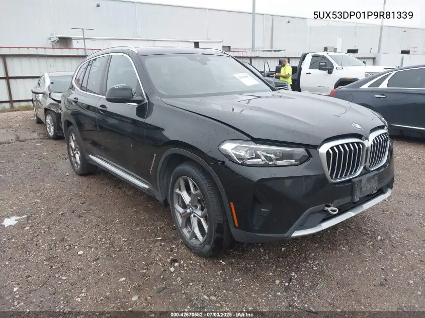 2023 BMW X3 xDrive30I VIN: 5UX53DP01P9R81339 Lot: 42670582