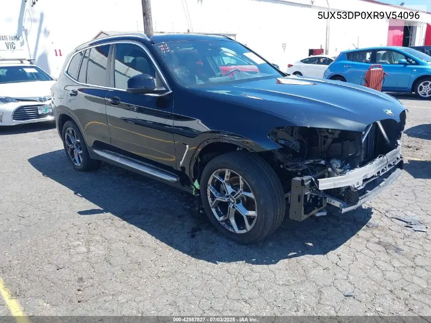 2024 BMW X3 xDrive30I VIN: 5UX53DP0XR9V54096 Lot: 42587827