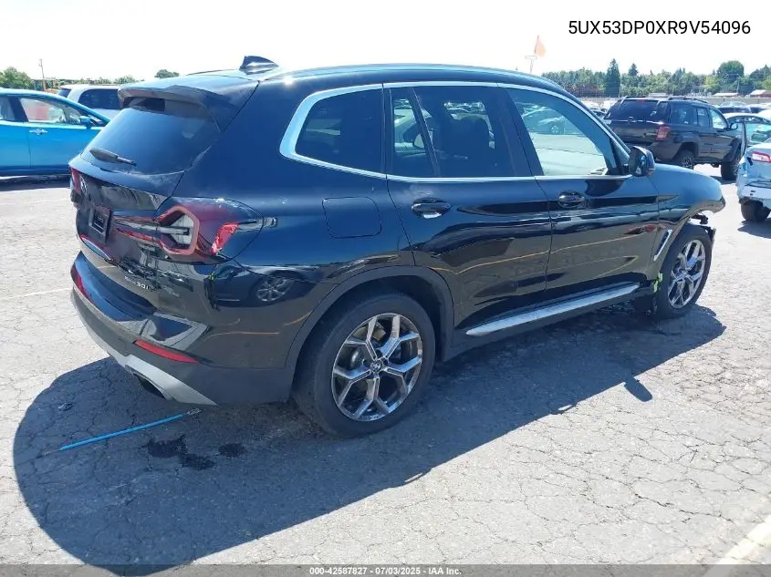 2024 BMW X3 xDrive30I VIN: 5UX53DP0XR9V54096 Lot: 42587827