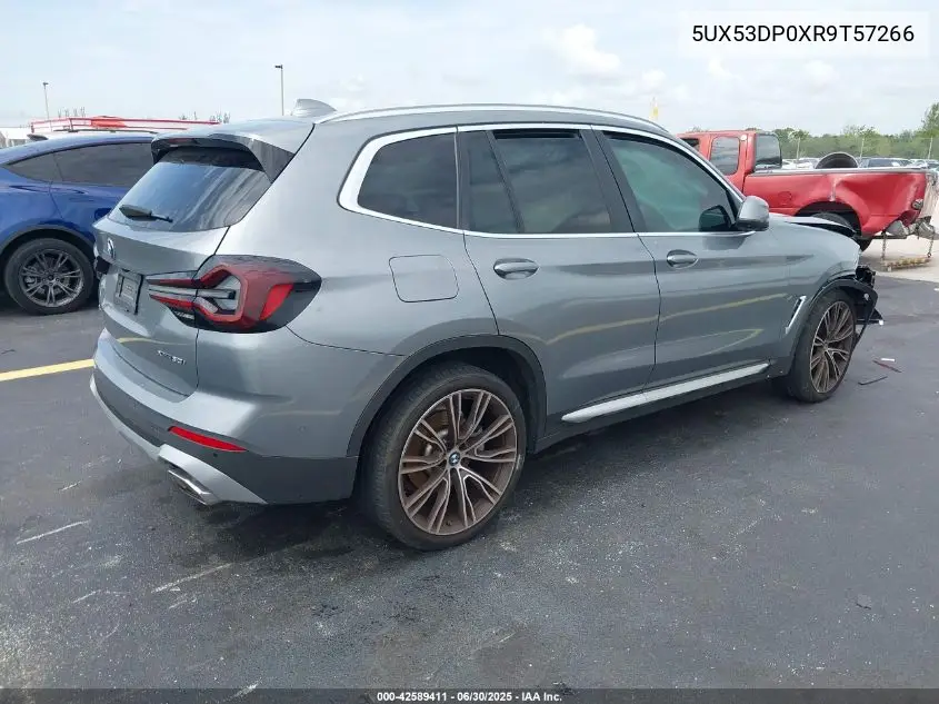 2024 BMW X3 xDrive30I VIN: 5UX53DP0XR9T57266 Lot: 42589411