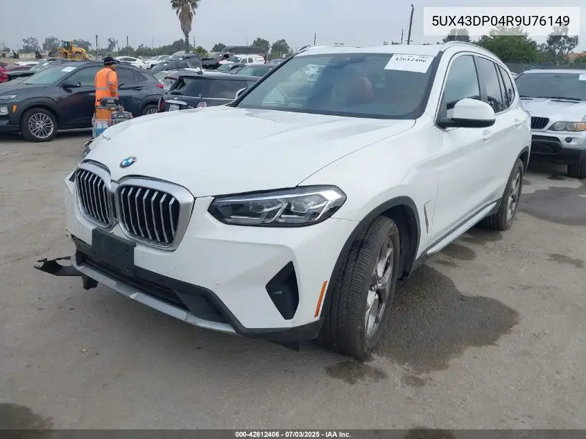 2024 BMW X3 Sdrive30I VIN: 5UX43DP04R9U76149 Lot: 42612406