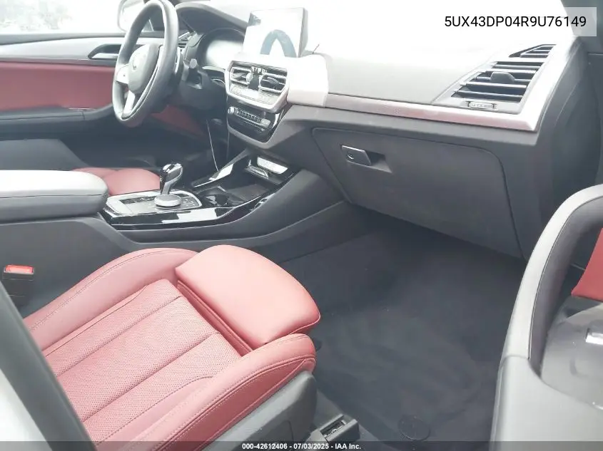 2024 BMW X3 Sdrive30I VIN: 5UX43DP04R9U76149 Lot: 42612406