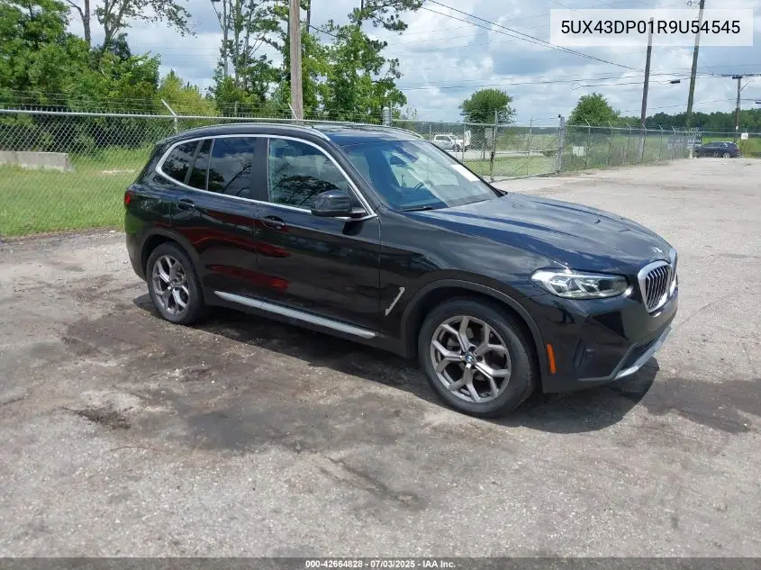 2024 BMW X3 Sdrive30I VIN: 5UX43DP01R9U54545 Lot: 42664828