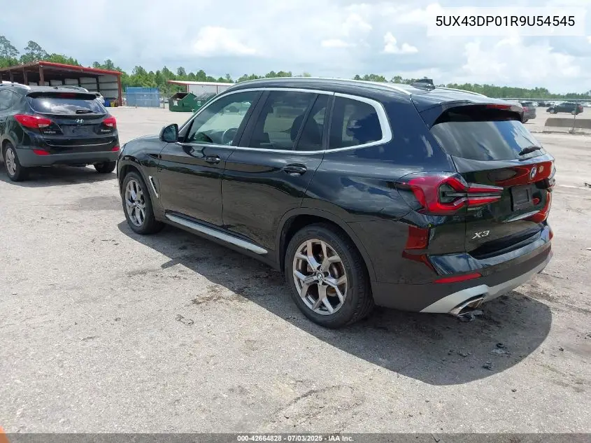 2024 BMW X3 Sdrive30I VIN: 5UX43DP01R9U54545 Lot: 42664828