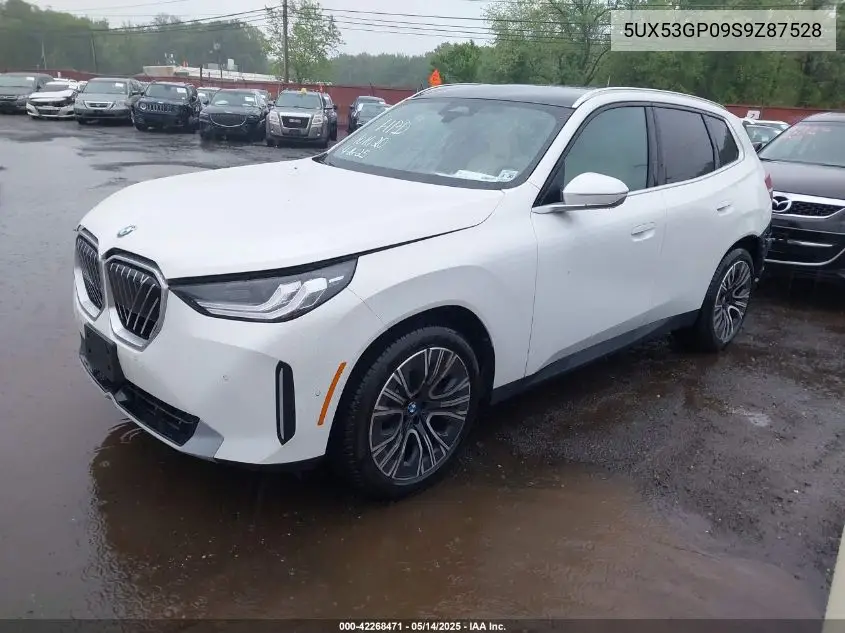 2025 BMW X3 30 xDrive VIN: 5UX53GP09S9Z87528 Lot: 42268471