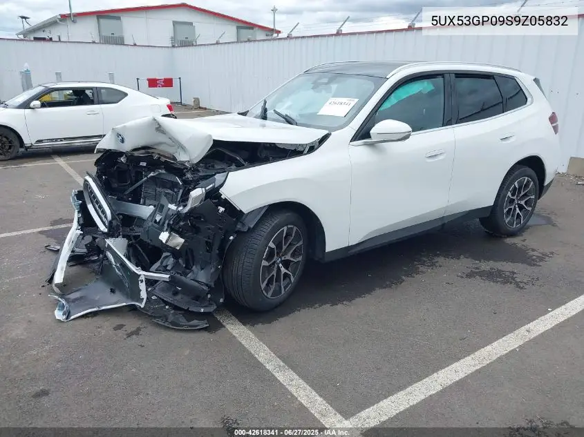 2025 BMW X3 30 xDrive VIN: 5UX53GP09S9Z05832 Lot: 42618341
