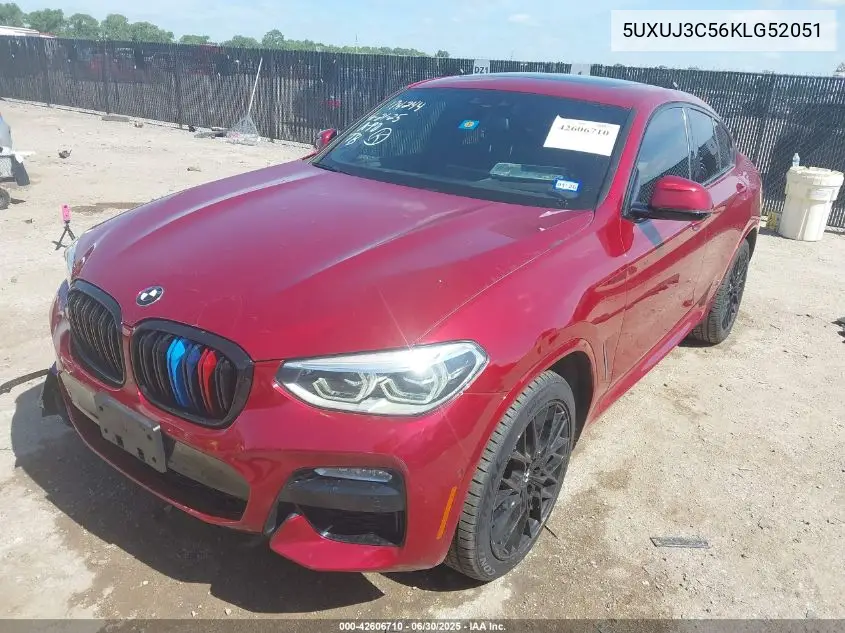 2019 BMW X4 xDrive30I VIN: 5UXUJ3C56KLG52051 Lot: 42606710