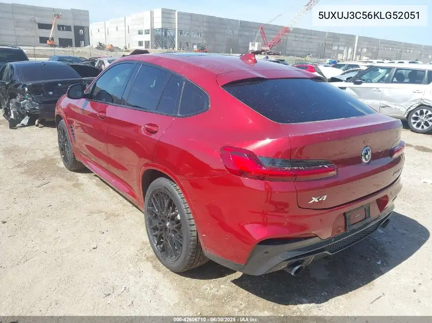 2019 BMW X4 xDrive30I VIN: 5UXUJ3C56KLG52051 Lot: 42606710