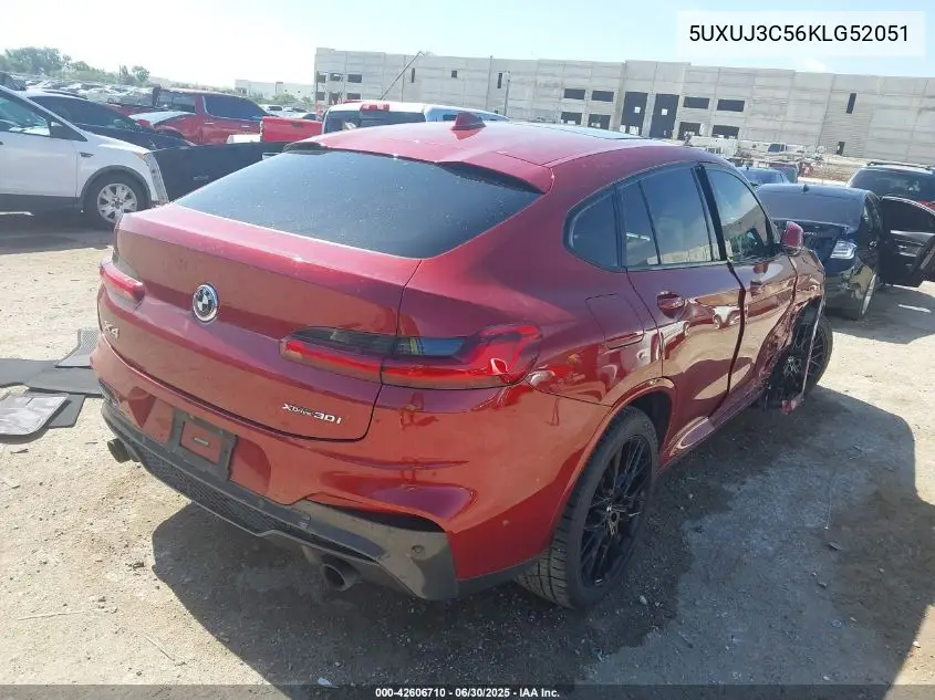 2019 BMW X4 xDrive30I VIN: 5UXUJ3C56KLG52051 Lot: 42606710