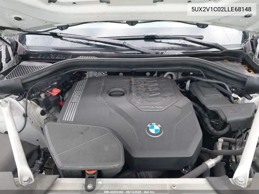 2020 BMW X4 xDrive30I VIN: 5UX2V1C02LLE68148 Lot: 42253362