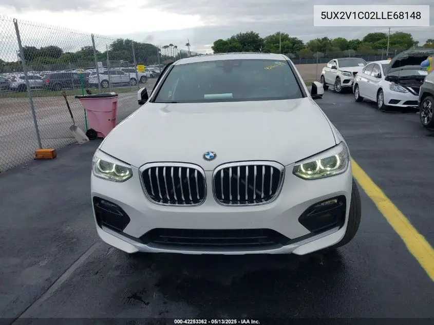 2020 BMW X4 xDrive30I VIN: 5UX2V1C02LLE68148 Lot: 42253362