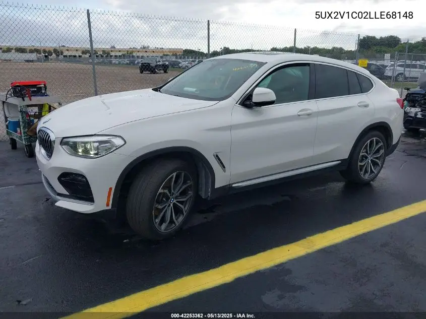 2020 BMW X4 xDrive30I VIN: 5UX2V1C02LLE68148 Lot: 42253362