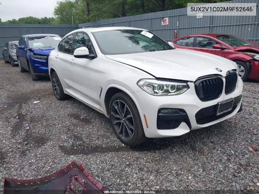 2021 BMW X4 xDrive30I VIN: 5UX2V1C02M9F52646 Lot: 42601203