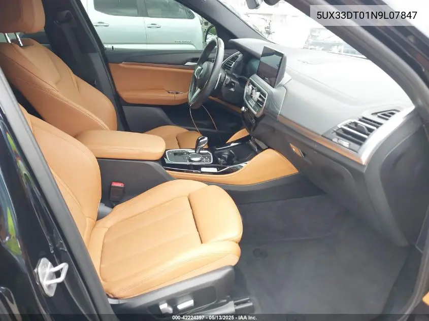 2022 BMW X4 xDrive30I VIN: 5UX33DT01N9L07847 Lot: 42224397