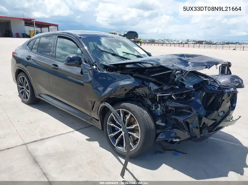 2022 BMW X4 xDrive30I VIN: 5UX33DT08N9L21664 Lot: 42606409