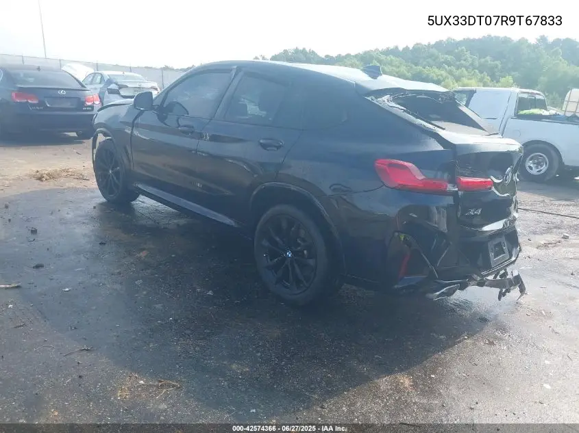 2024 BMW X4 xDrive30I VIN: 5UX33DT07R9T67833 Lot: 42574366