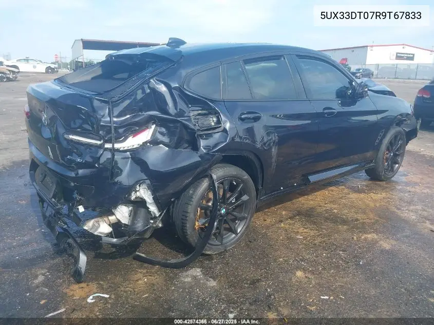 2024 BMW X4 xDrive30I VIN: 5UX33DT07R9T67833 Lot: 42574366