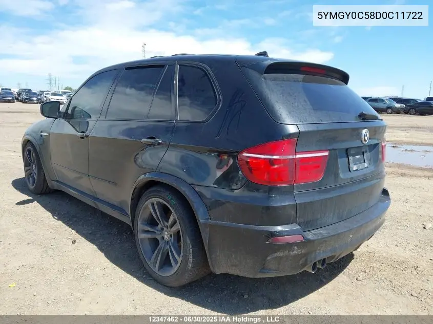 2013 BMW X5 M VIN: 5YMGY0C58D0C11722 Lot: 12347462