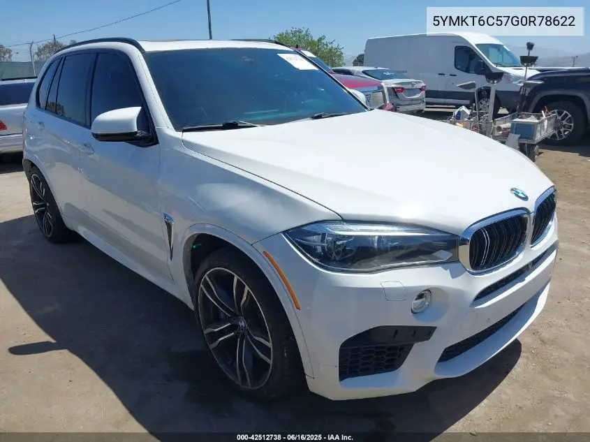2016 BMW X5 M VIN: 5YMKT6C57G0R78622 Lot: 42512738
