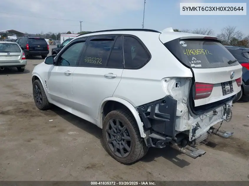2017 BMW X5 M VIN: 5YMKT6C3XH0X20644 Lot: 41835372