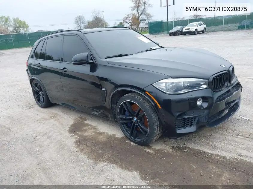 2017 BMW X5 M VIN: 5YMKT6C37H0X20875 Lot: 41944110