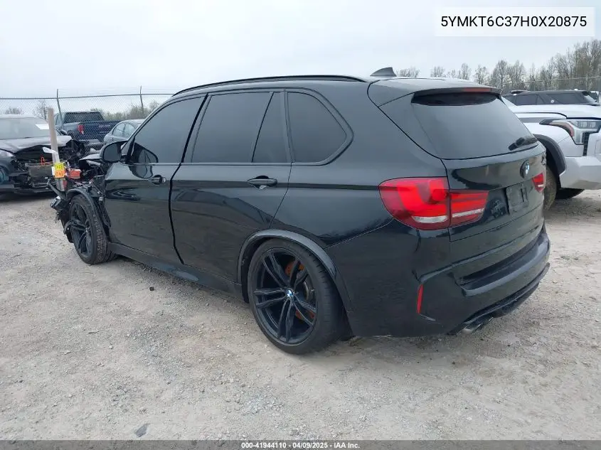 2017 BMW X5 M VIN: 5YMKT6C37H0X20875 Lot: 41944110
