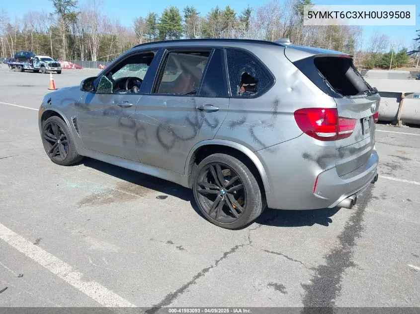 2017 BMW X5 M VIN: 5YMKT6C3XH0U39508 Lot: 41983093