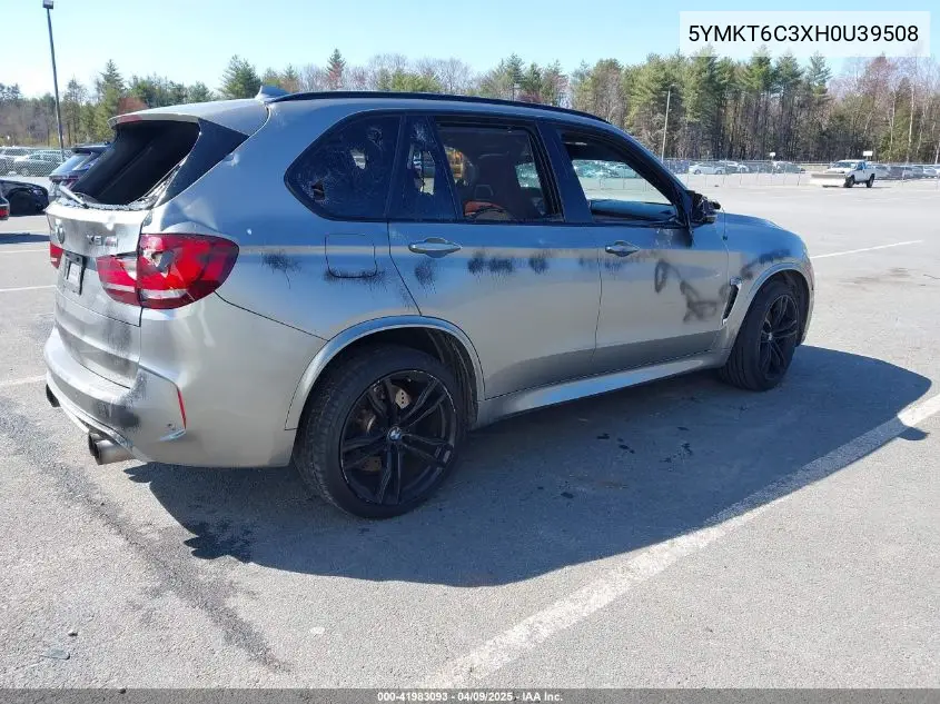 2017 BMW X5 M VIN: 5YMKT6C3XH0U39508 Lot: 41983093