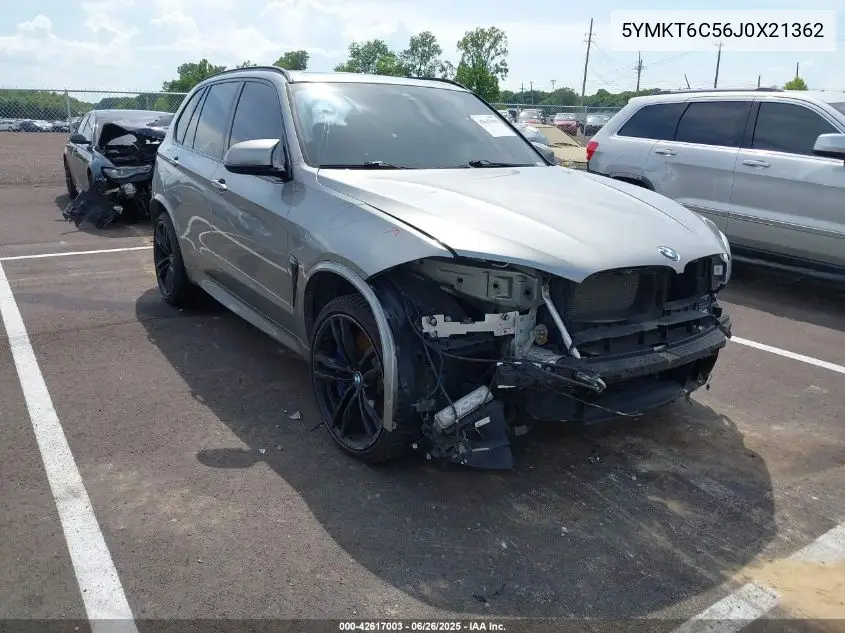 2018 BMW X5 M VIN: 5YMKT6C56J0X21362 Lot: 42617003