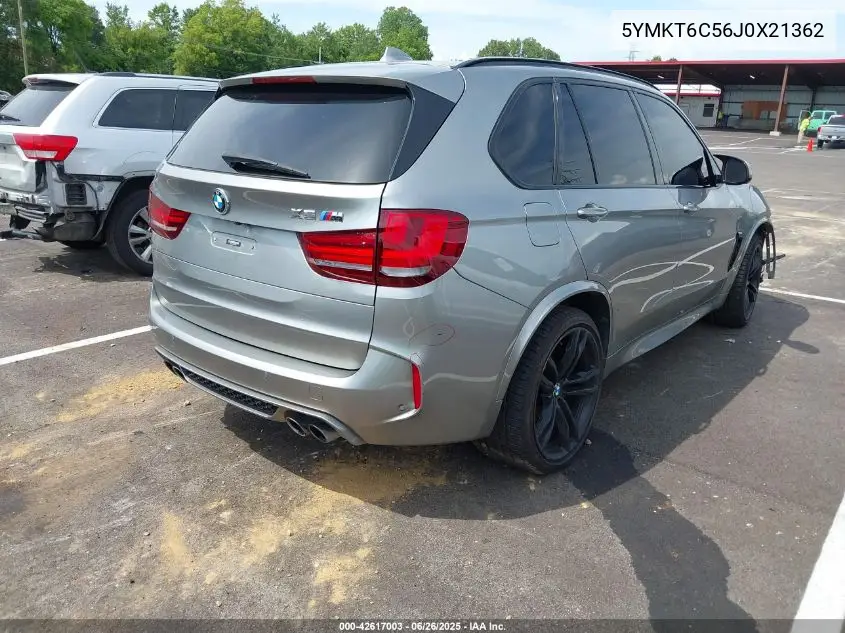 2018 BMW X5 M VIN: 5YMKT6C56J0X21362 Lot: 42617003