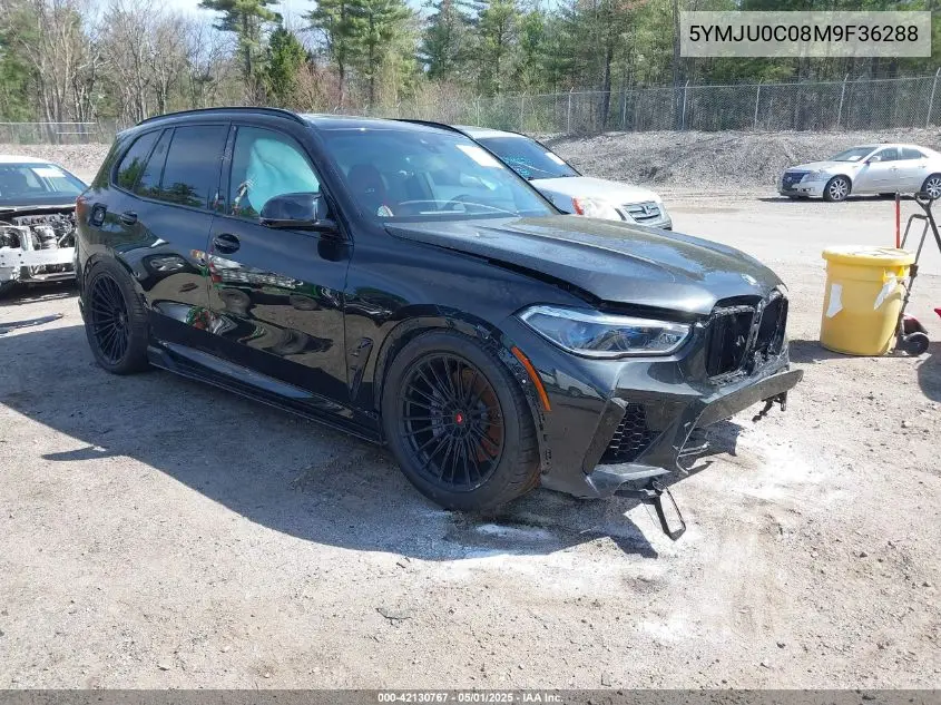 2021 BMW X5 M VIN: 5YMJU0C08M9F36288 Lot: 42130767