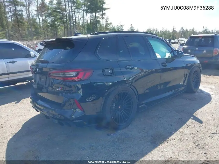 2021 BMW X5 M VIN: 5YMJU0C08M9F36288 Lot: 42130767