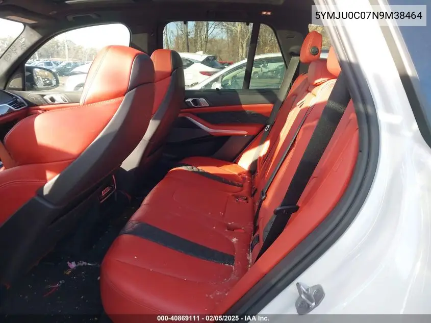 2022 BMW X5 M VIN: 5YMJU0C07N9M38464 Lot: 40869111