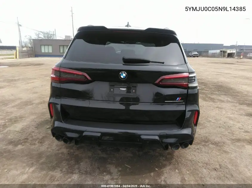 2022 BMW X5 M VIN: 5YMJU0C05N9L14385 Lot: 41961064