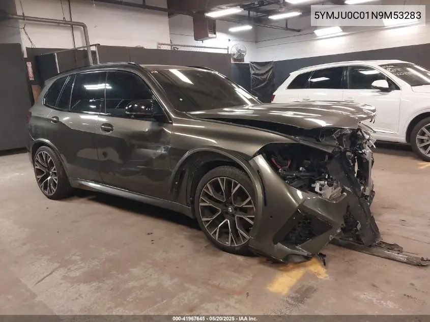 2022 BMW X5 M VIN: 5YMJU0C01N9M53283 Lot: 41967645