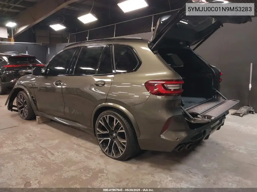 2022 BMW X5 M VIN: 5YMJU0C01N9M53283 Lot: 41967645