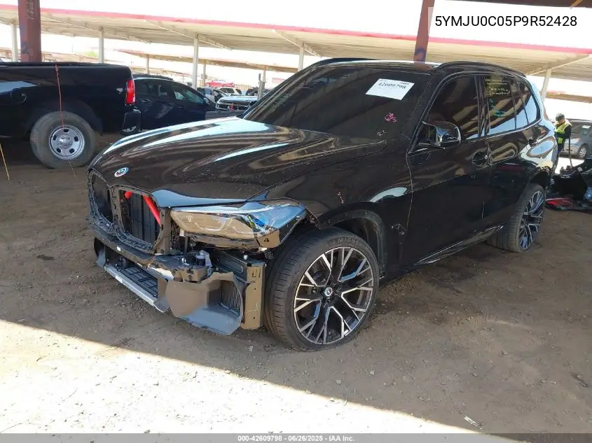 2023 BMW X5 M VIN: 5YMJU0C05P9R52428 Lot: 42609798