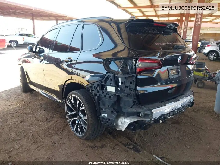 2023 BMW X5 M VIN: 5YMJU0C05P9R52428 Lot: 42609798