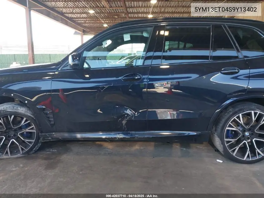 2025 BMW X5 M Competition VIN: 5YM13ET04S9Y13402 Lot: 42037710