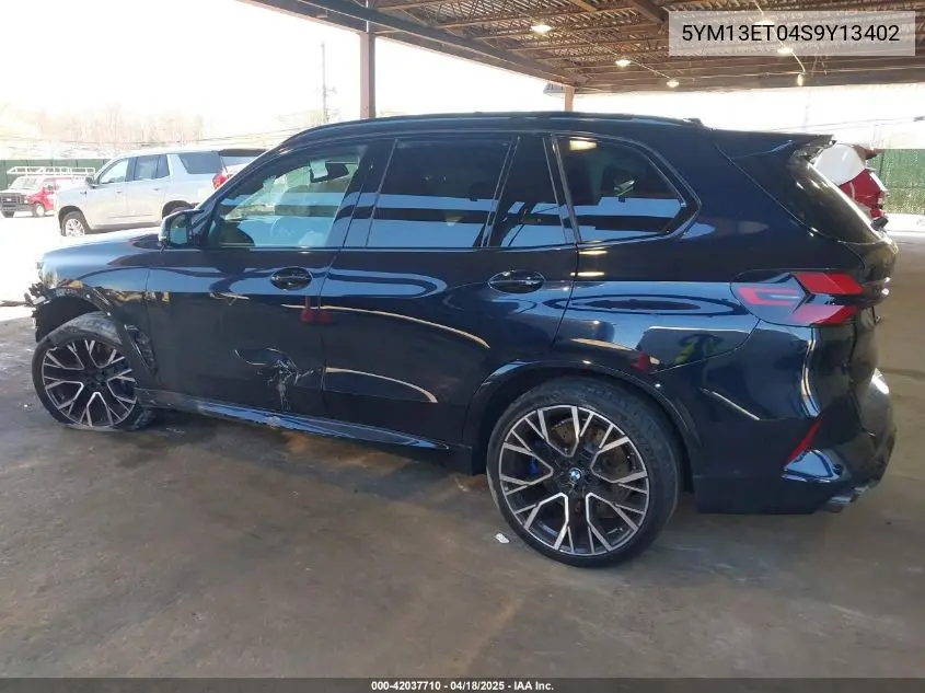 2025 BMW X5 M Competition VIN: 5YM13ET04S9Y13402 Lot: 42037710