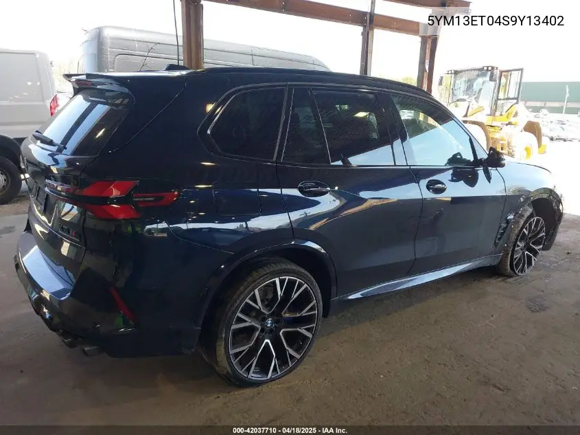 2025 BMW X5 M Competition VIN: 5YM13ET04S9Y13402 Lot: 42037710
