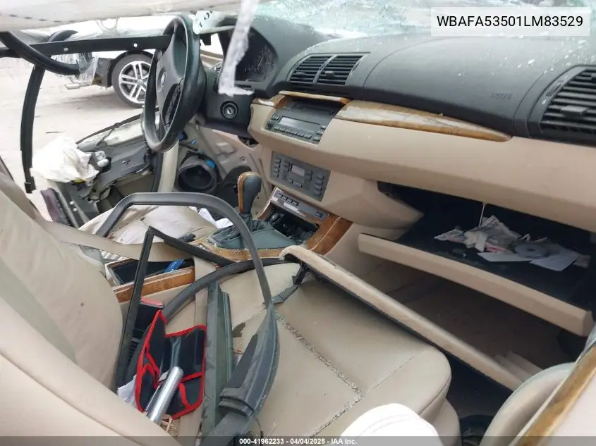 2001 BMW X5 3.0 VIN: WBAFA53501LM83529 Lot: 41962233