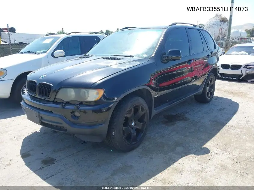 2001 BMW X5 4.4 VIN: WBAFB33551LH14073 Lot: 42180000