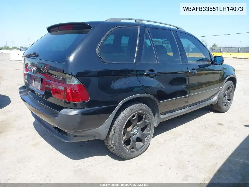 2001 BMW X5 4.4 VIN: WBAFB33551LH14073 Lot: 42180000