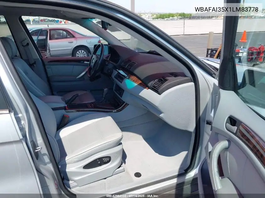 2001 BMW X5 VIN: WBAFAI35X1LM83778 Lot: 42564133