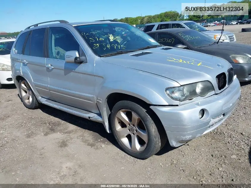 2002 BMW X5 4.4I VIN: 5UXFB33572LH32304 Lot: 42280160
