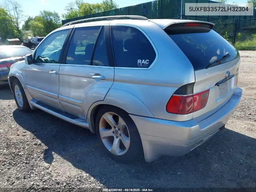 2002 BMW X5 4.4I VIN: 5UXFB33572LH32304 Lot: 42280160